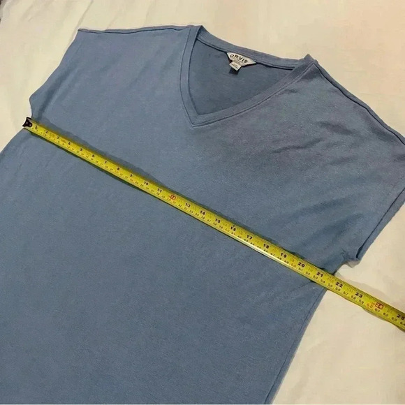🎈Orvis Women's Short  Sleeve V-Neck Tunic Knit Top Size L - Picture 7 of 7